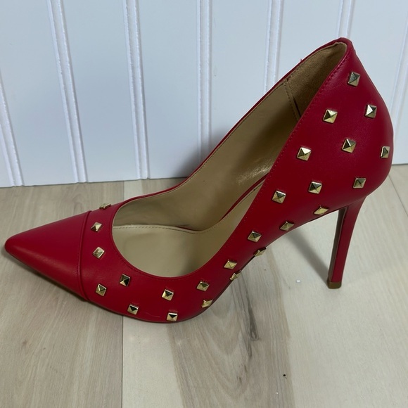 MICHAEL MICHAEL KORS Keke Pointed Pumps  9.5M Leather Slip-on Stiletto Business - Picture 7 of 16